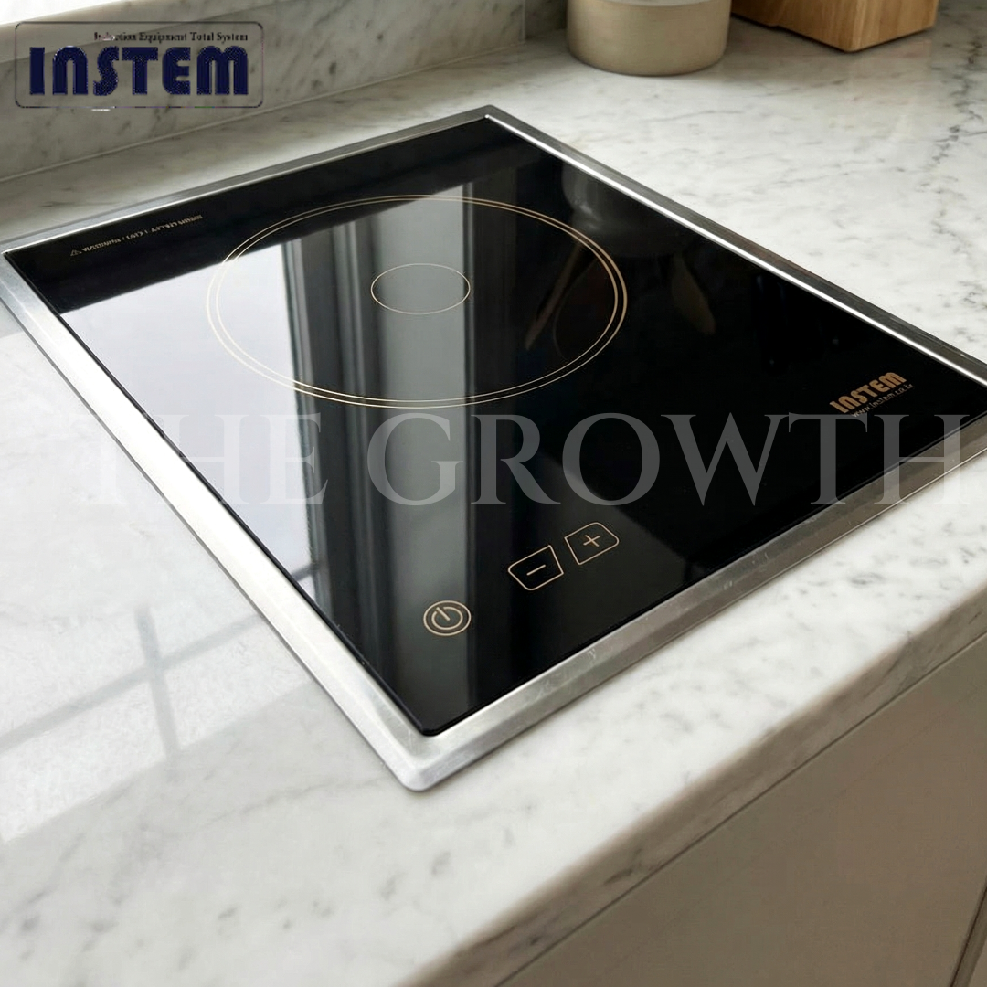 인스템 ISB018 업소용 인덕션 빌트인 1구 샤브 식탁용 매립형 전기레인지 테이블