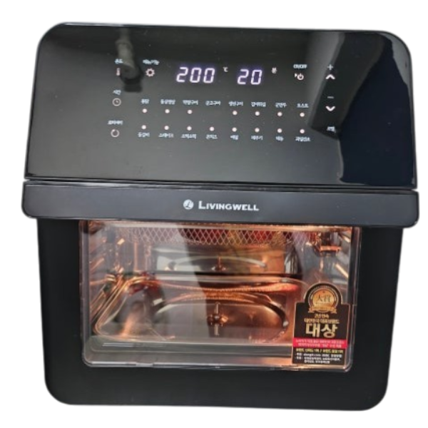 리빙웰 스텐 에어프라이어 대용량 16리터 AF16, 블랙, AF16 상세사진 3