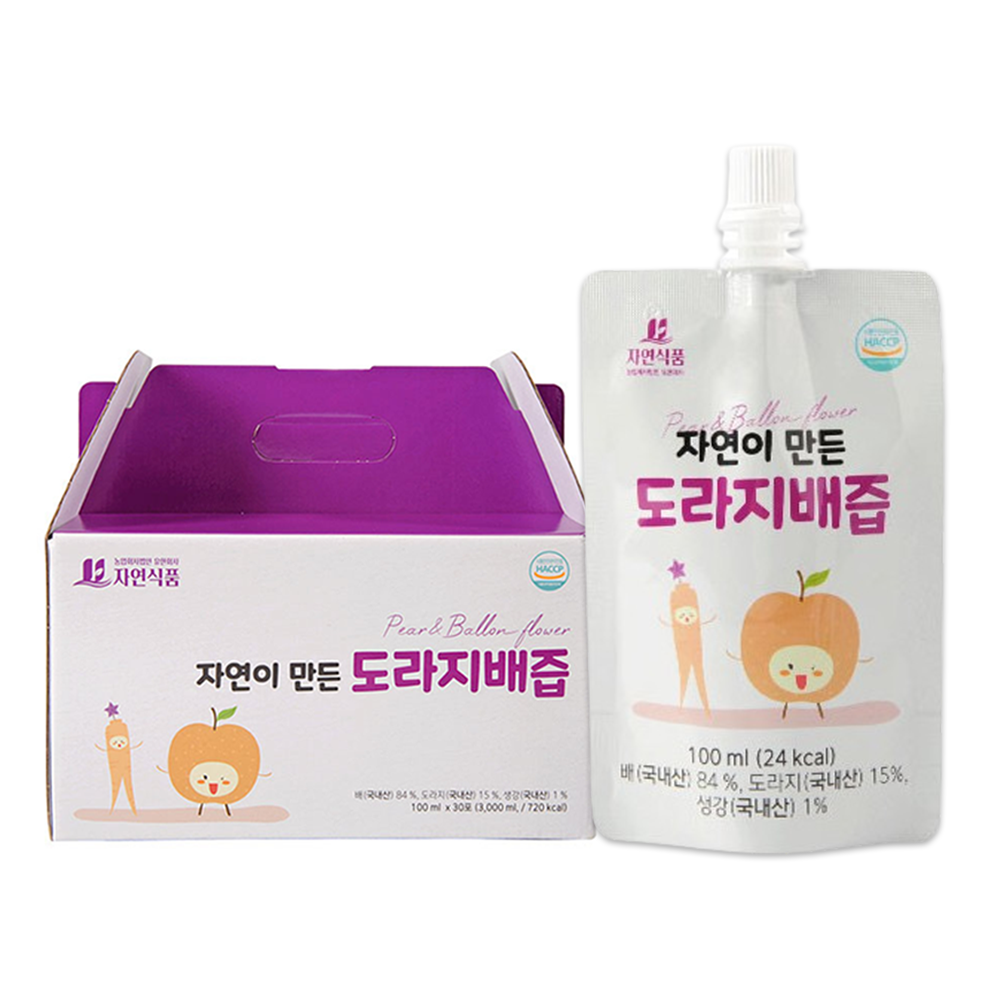 도라지배즙 자연 성분 스파우트 포장 건강 음료 리얼 리뷰