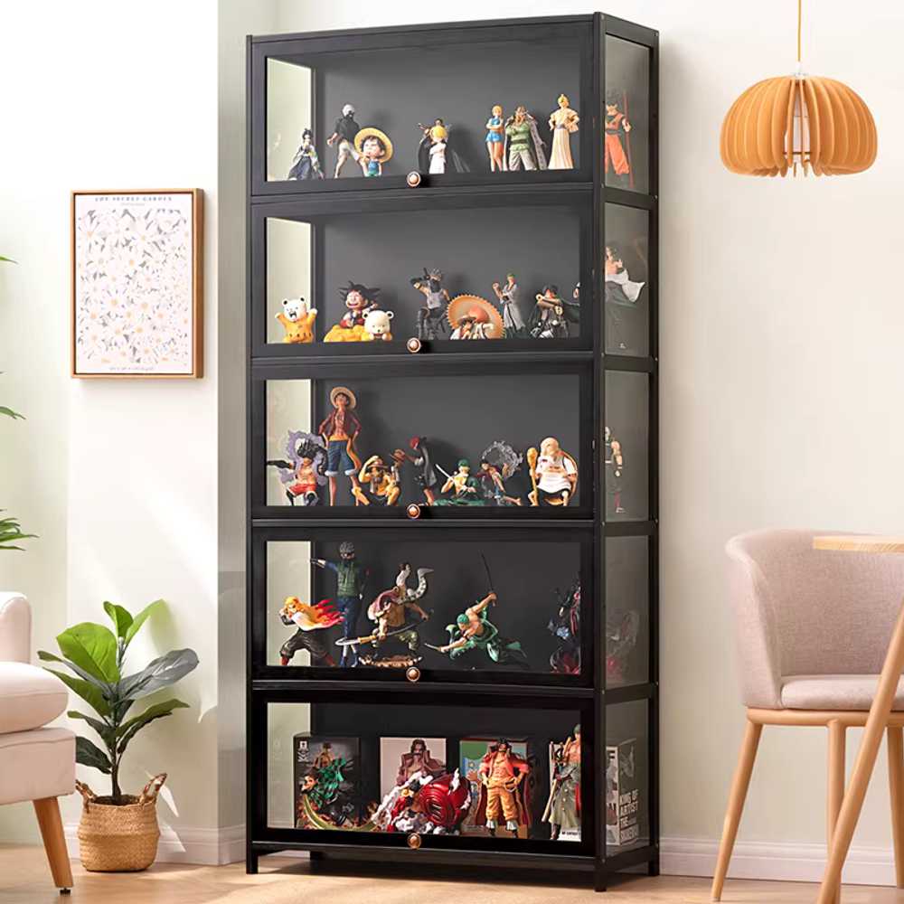레고진열장 아크릴 장식장 피규어 진열대 대형 케이스 60x32cm 3단 / 3면 투명 방진 이미지 6