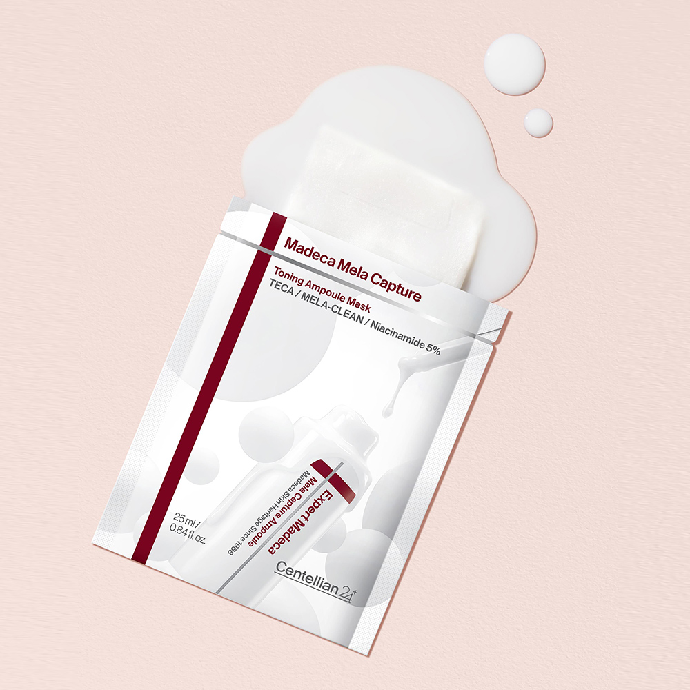 동국제약 센텔리안24 마데카 멜라캡처 토닝 앰플 마스크 25ml 4매 2박스 - 상세 이미지 4