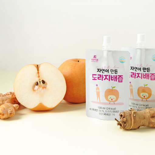 도라지배즙 자연 성분 스파우트 포장 건강 음료 리얼 리뷰