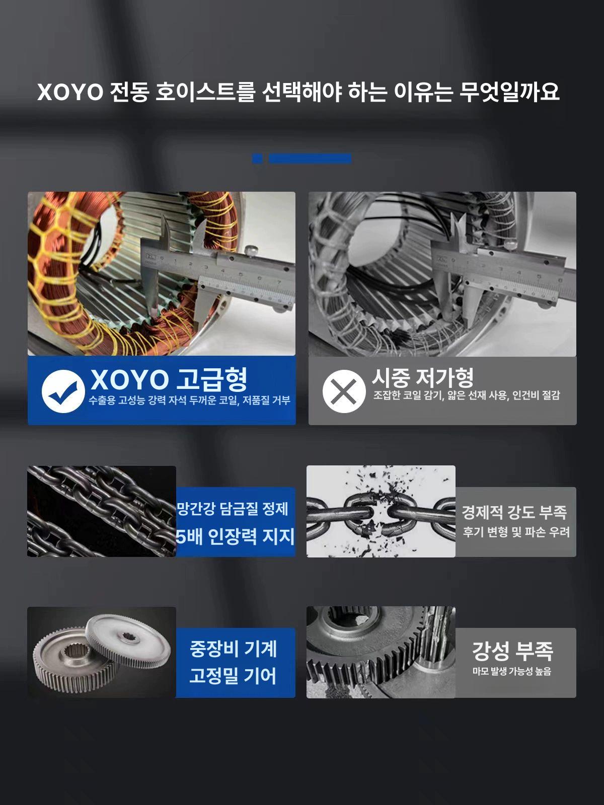 전동 호이스트 1톤 리프팅 2톤 와이어 크레인 윈치 지브 미니 전기 레바 공장 체인블럭 - 상세 이미지 2