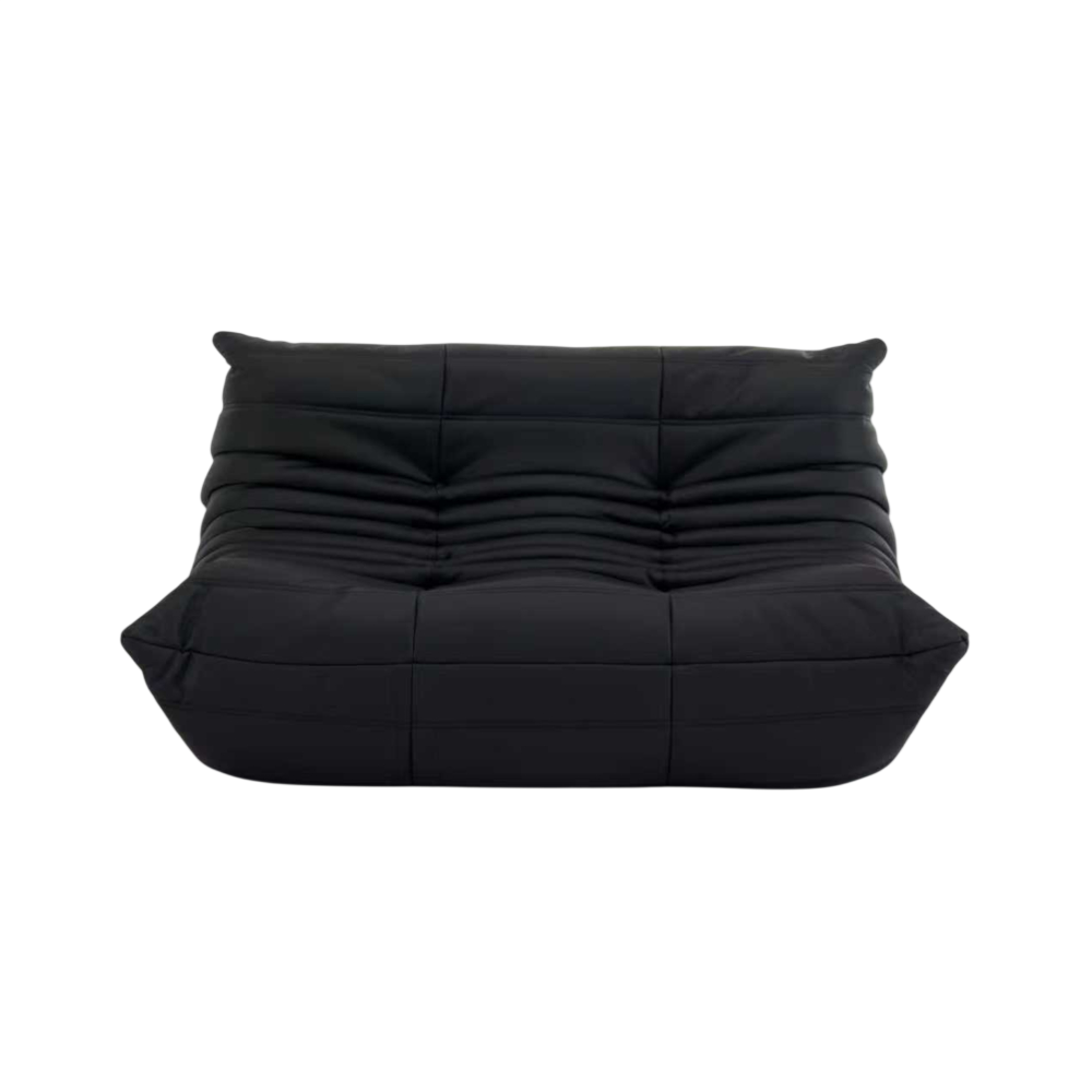 토고 소파 나파 천연 소가죽 스툴미포함, 컬러 커스텀, 2인용