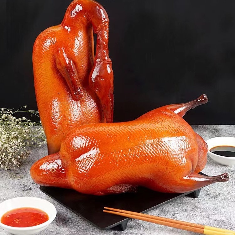 베이징덕 모형 중식당 실제같은 통오리 모양 인테리어 소품 고급 PVC 전시 촬영 가짜 - 상세 이미지 2