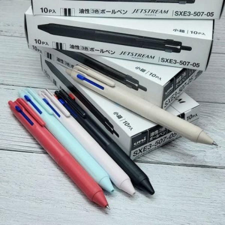 미쓰비시연필 한국판매(주) 제트스트림볼펜 유니 제트스트림 507 3색볼펜 멀티펜 1다스 0.5mm