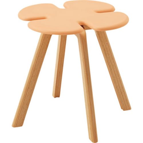 텐도목공 스툴 T-3219MD-OR 화이트비치 오렌지 스태킹 사양 [텐도목공]