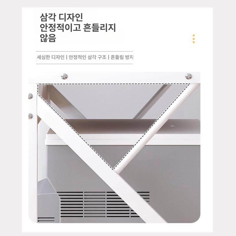 프린터선반 테이블 2단 서랍 복사기 다이 와일드 오크 54x33x35cm - 상세 이미지 5