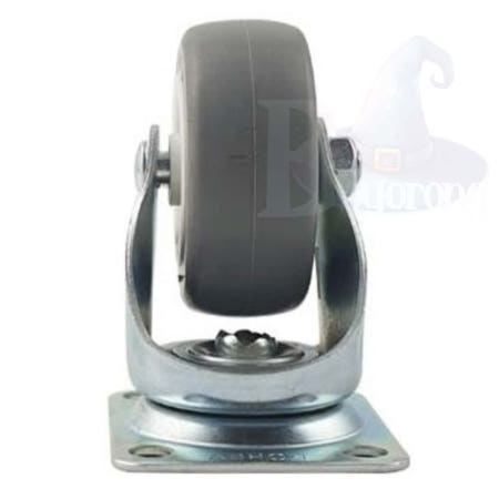 뾰롱 회색고무 저소음 캐스터 63mm 서랍캐스타 회전바퀴