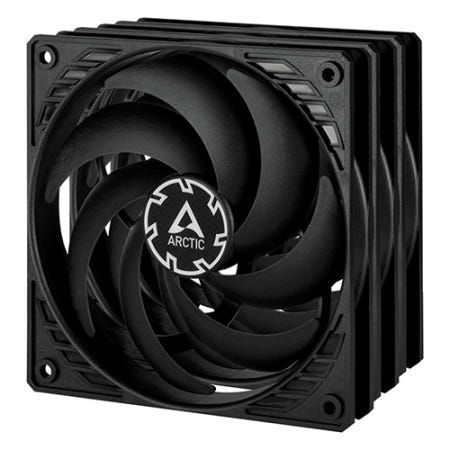 ARCTIC P12 Slim PWM PST 서린 밸류팩 3팩, 블랙