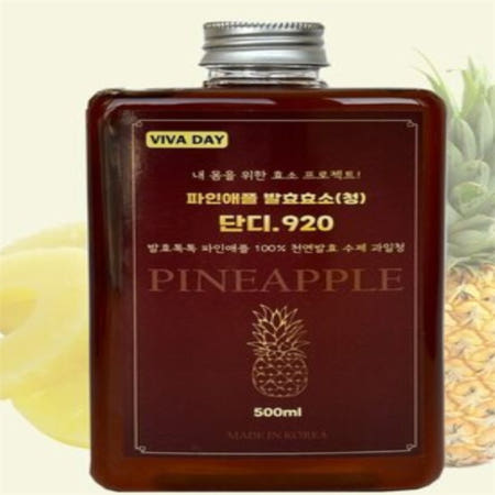 [루틴] 천연파인애플효소청500ml x 4개 여름음료 물대신 비문증브로멜라인