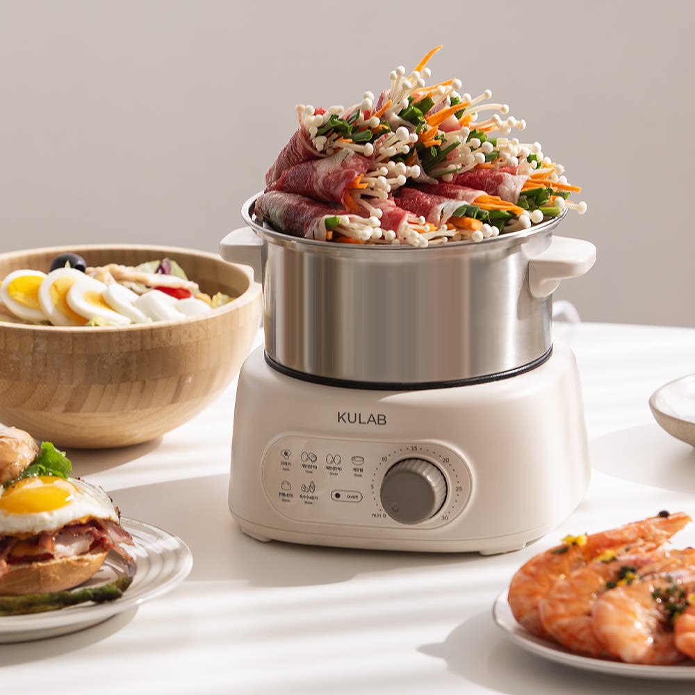 쿠랩 올스텐 계란찜기 계란삶는기계 멀티쿠커 오연수 강민경