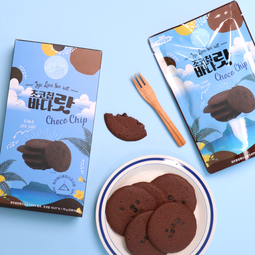 1+1+1 제주 초코칩바다랏 용암해수 솔트쿠키 다크초콜릿 브라우니 팝과자 이미지 7