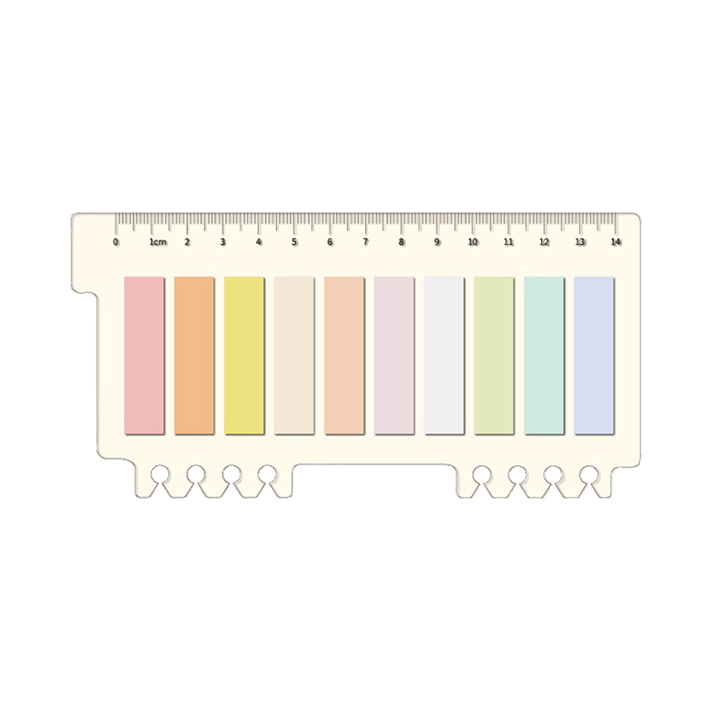 인덱스 스티커 메모지 체크포인트 북마크 메모잇 10칼라 200매 다꾸 NIVORY 이미지 8