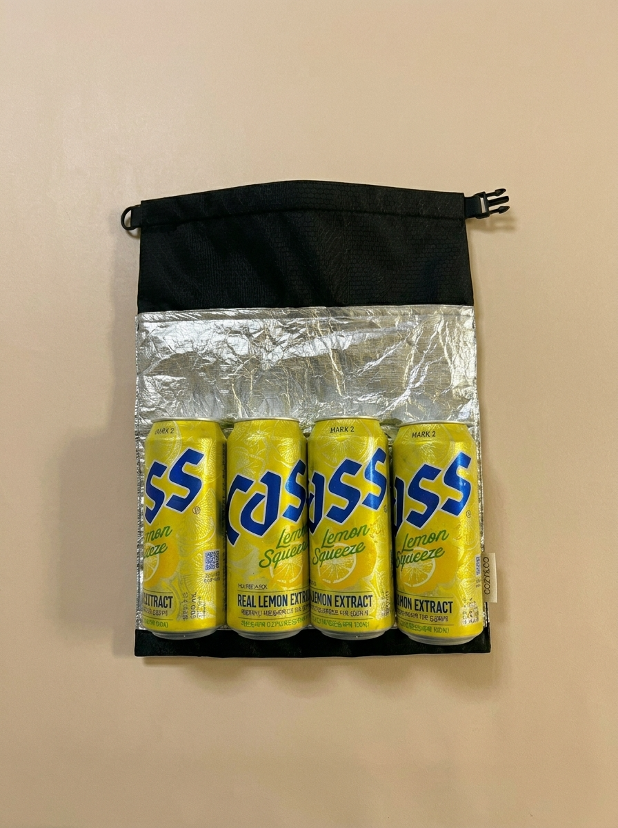 코지앤코 백패킹 보냉백 보냉팩 가방 쿨러백 미니 은박 8L, 실버 이미지 2