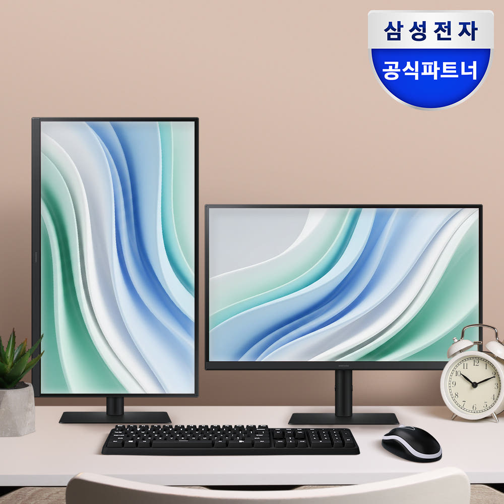 삼성전자공식파트너 큐소닉 삼성 뷰피니티 S6 LS27F610 68.4cm(27인치) QHD 모니터 100Hz 세로