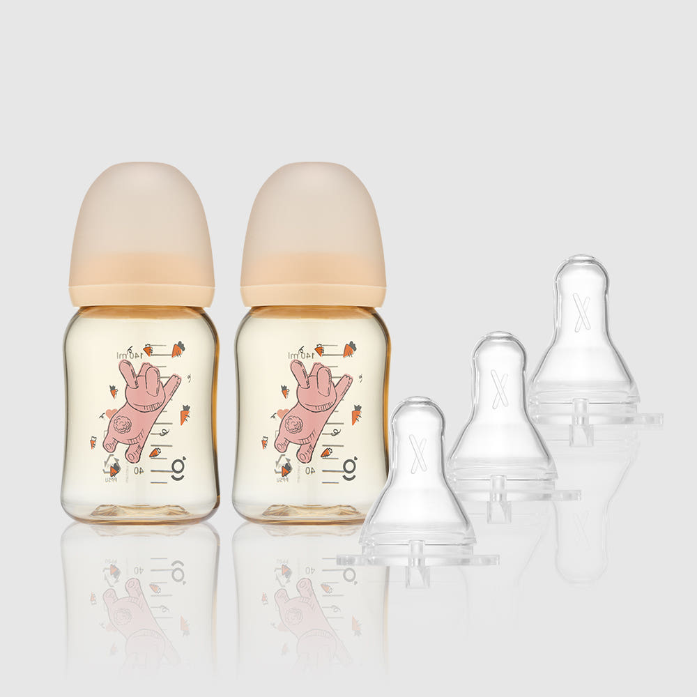 그린맘샵 PPSU 꿈찾는 토끼 젖병 150ml 2개 + 아이쏙 3개