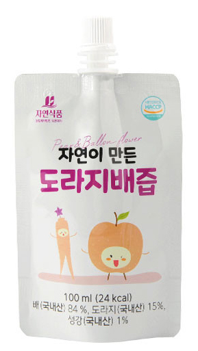 도라지배즙 자연 성분 스파우트 포장 건강 음료 리얼 리뷰