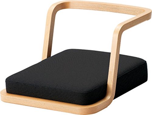 텐도목공 좌식 의자 T-3187WB-NX 화이트비치(내추럴) 원단 NC B0199(블랙) 3187NT