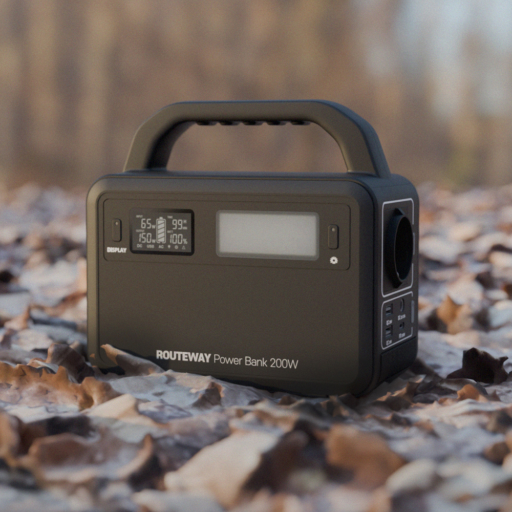 루트웨이 파워뱅크 보조배터리 200W 휴대용 12000mAh 차박 낚시용 PB205W