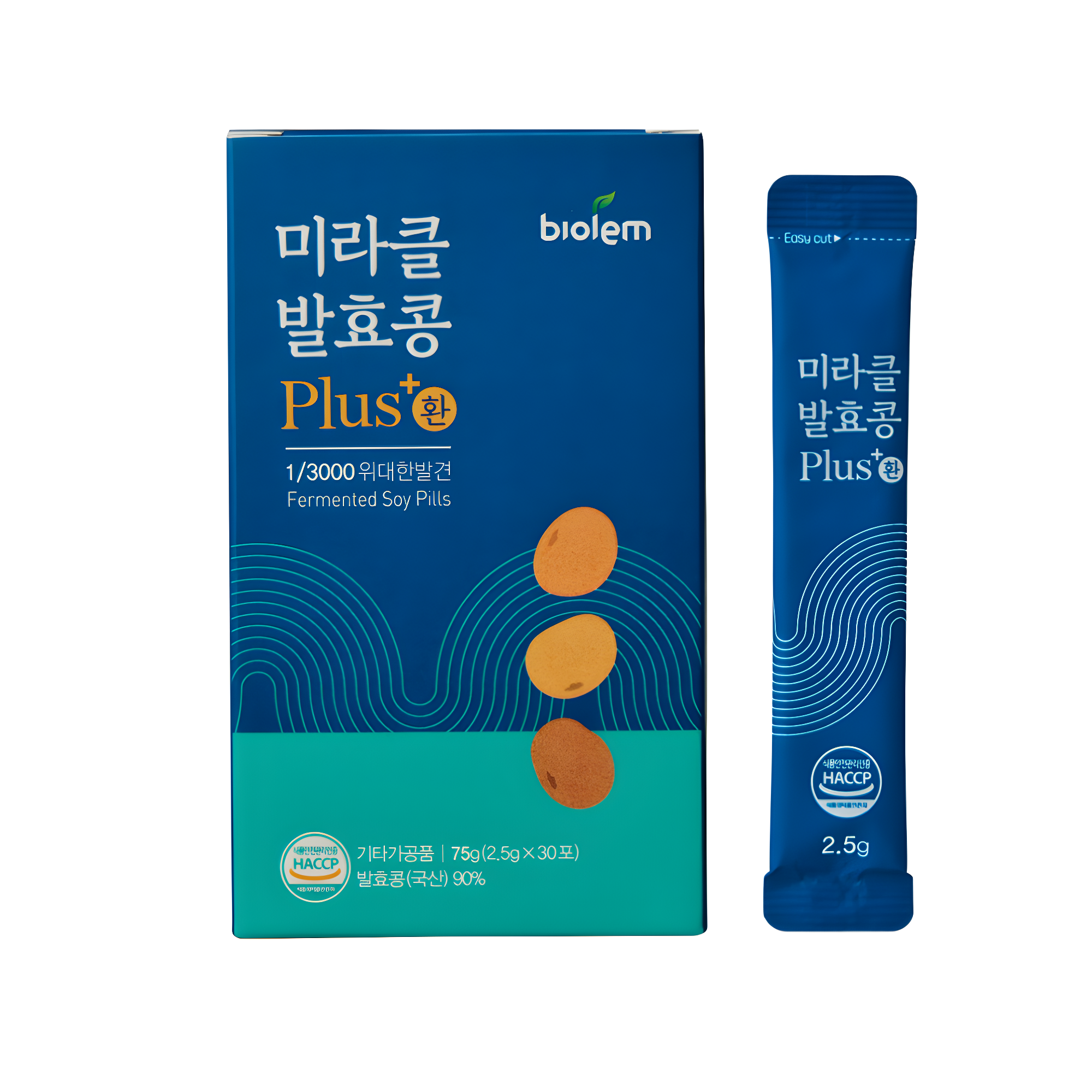 특허균주 청국장환 100%국산 미라클발효콩환 30포 - 상품 이미지