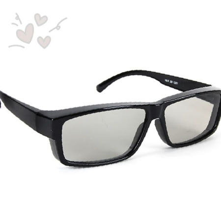 입체영상 시청용 편광방식 안경 텔레비전 영화감상 착용형 렌즈 프레임 일회용