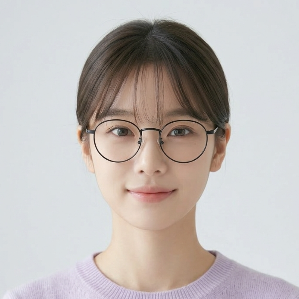 일감생활 프리미엄 초경량 블루라이트 차단 안경 실버 금테 안경테 패션안경 - 상세 이미지 2