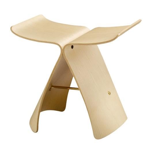 텐도목공 버터플라이 BUTTERFLY 스툴 메이플 판목