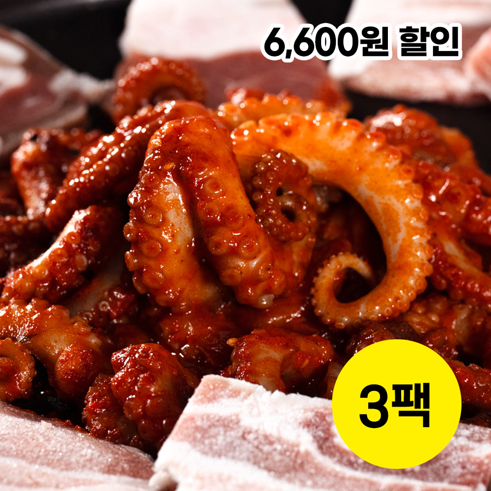 [매운맛] 17년 전통의 오라방 쭈꾸미 750g, 3개 - 상품 이미지