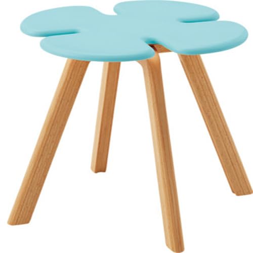 텐도목공 스툴 T-3219MD-BA 화이트비치 블루 스태킹 사양 [텐도목공]