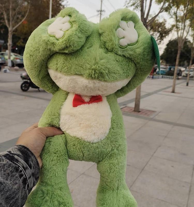부끄러운 개구리 인형 애착 까꿍 선물용 40cm - 상세 이미지 3