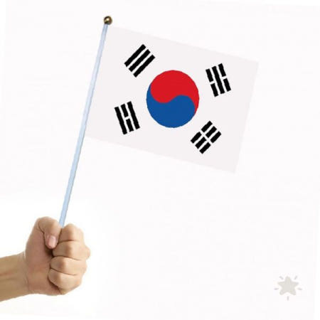 손잡이 국기 애국 행사 응원 집회 기념일 광복절 삼일절 현충일 태극 성조 깃발