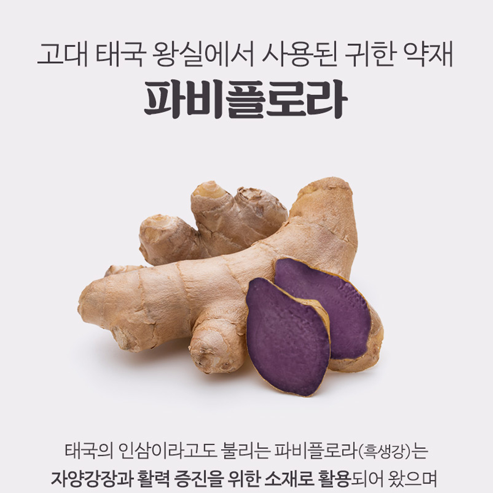 파비플로라 차 티백 태국 흑생강 차 블랙 진저 검은생강 자색 tea 카페인없는 100개입 - 상세 이미지 3