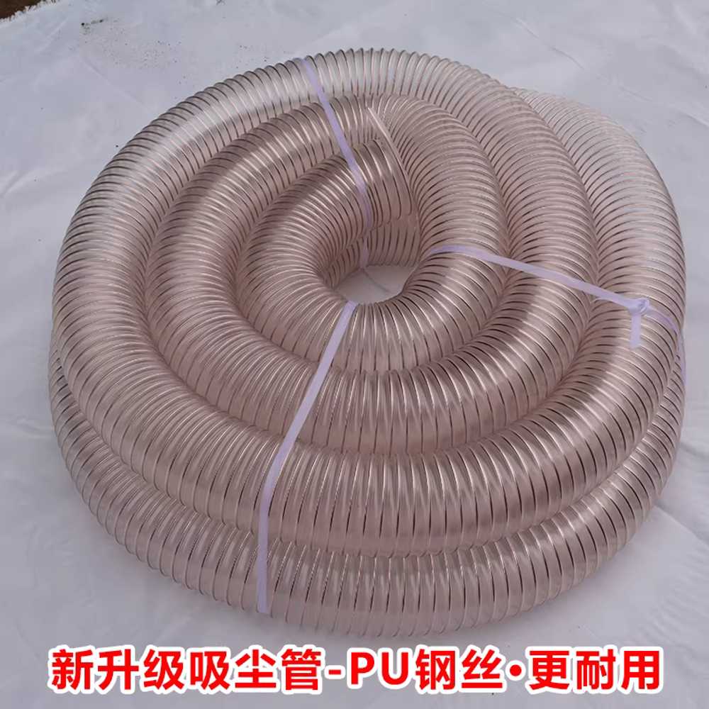 진공 투명 파이프 PVC 배기관 덕트 호스 엑셀관 먼지 100mm 내경 / 1m - 상세 이미지 4