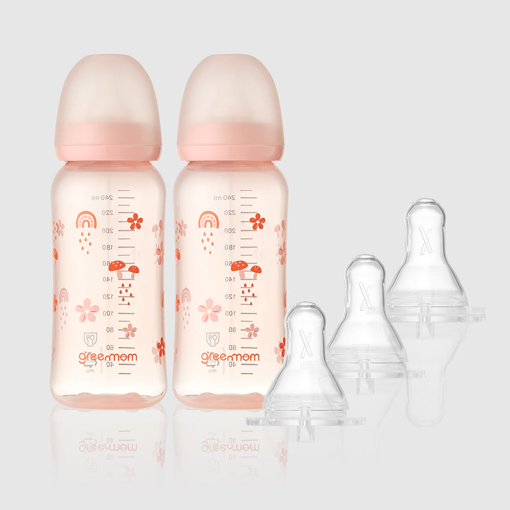 그린맘샵 PPSU 리틀 포레스트 젖병 250ml 2개 + 아이쏙 3개