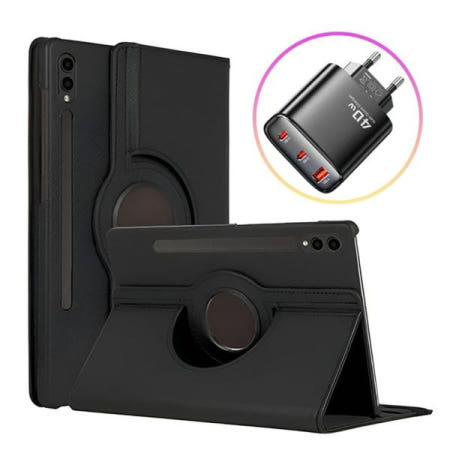 케이스 FE 플러스 크로스 레더 케이스+Toocki 고속충전기 갤럭시탭S10 40W