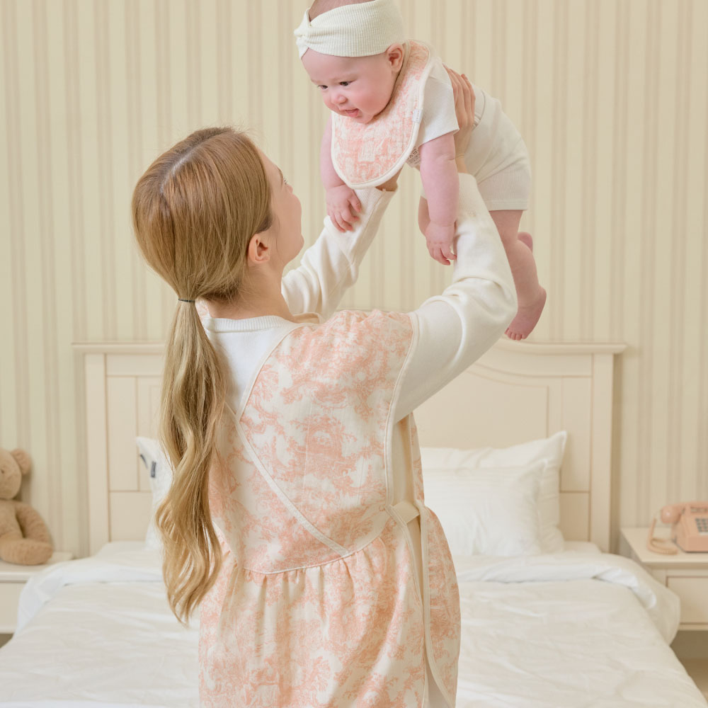 이몽 뜨왈드주이 엄마 턱받이 앞치마 수유가리개 침받이 이유식 아기 트림패드