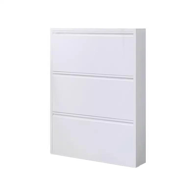 슬림 신발장 12CM 초박형 입구 수납 화이트 폭좁은 12cm 51cm 2단 (도장 화이트) - 상세 이미지 2