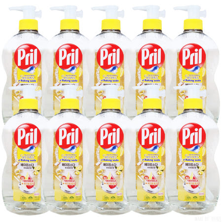 프릴 베이킹소다 주방세제 퓨어 레몬, 700ml, 10개
