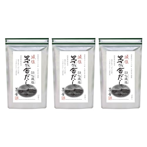 카야노야 쿠바라혼케 저염 육수 8g x 27봉입 3팩 세트 일본식 다시 팩 구운 날치 포함 하카타 원료 사용