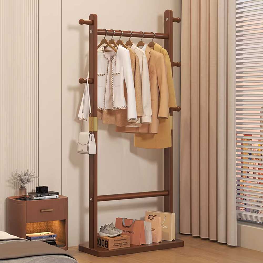 원목미니행거 스탠드 옷걸이 조립 옷 거치대 드레스룸 60cm 업그레이드 / 내추럴 이미지 6
