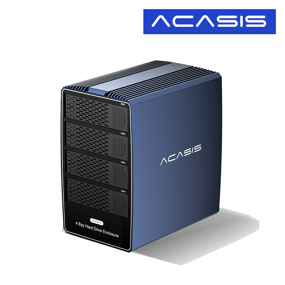 아카시스 EC-1003 4베이 SATA / SAS 10Gbps DAS 외장 케이스 스토리지 - 상품 이미지