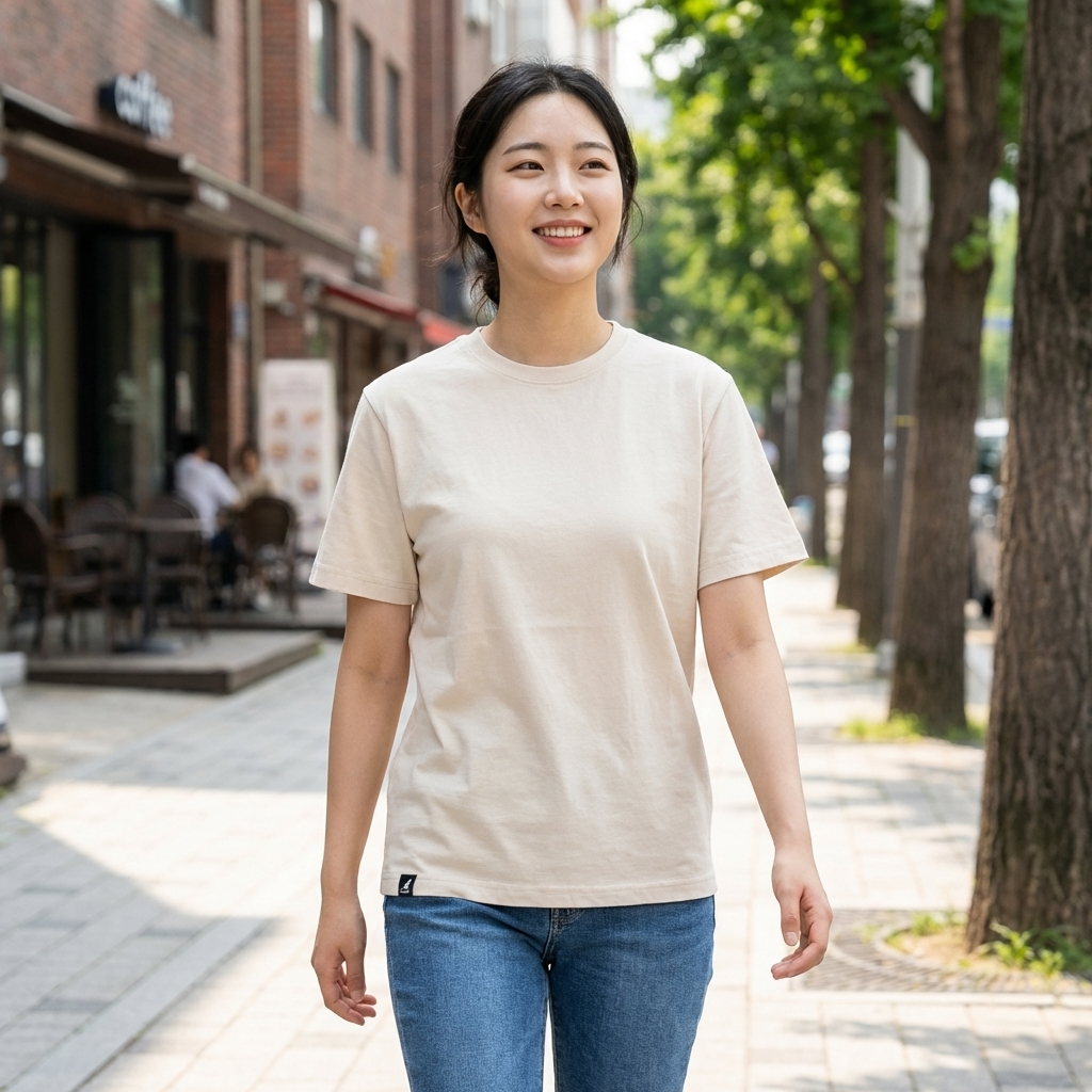 KANGOL 반팔 티셔츠 남녀공용 티셔츠 캐주얼룩 티셔츠 추천 여름 패션