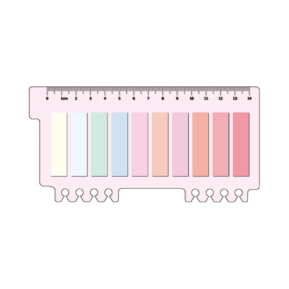 인덱스 스티커 메모지 체크포인트 북마크 메모잇 10칼라 200매 다꾸 NIVORY 이미지 7