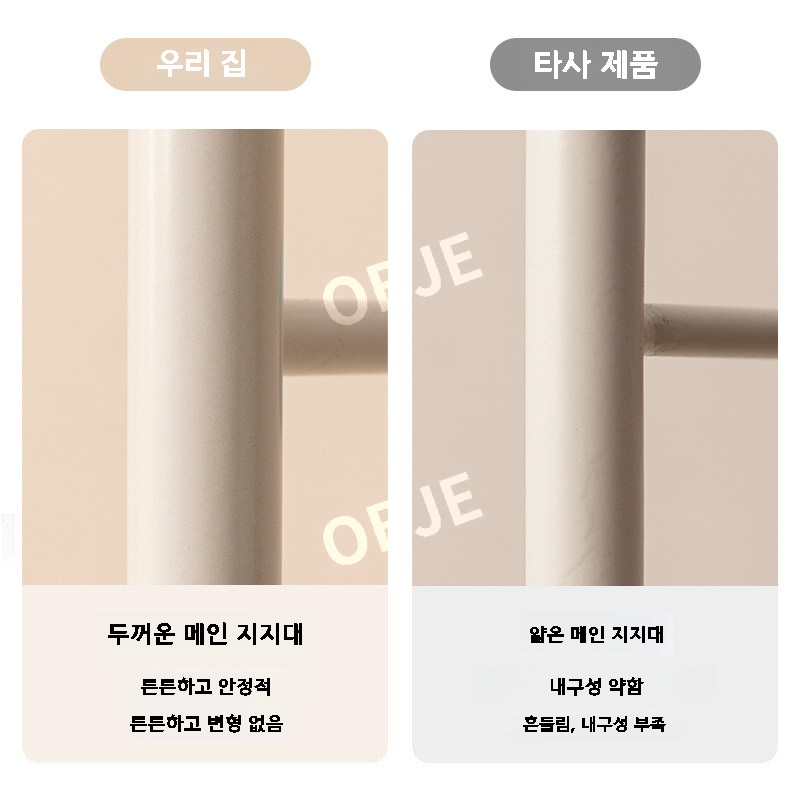 스탠드옷걸이 튼튼한 이동식행거 드레스룸 시스템행거 조립식 철제 이미지 6
