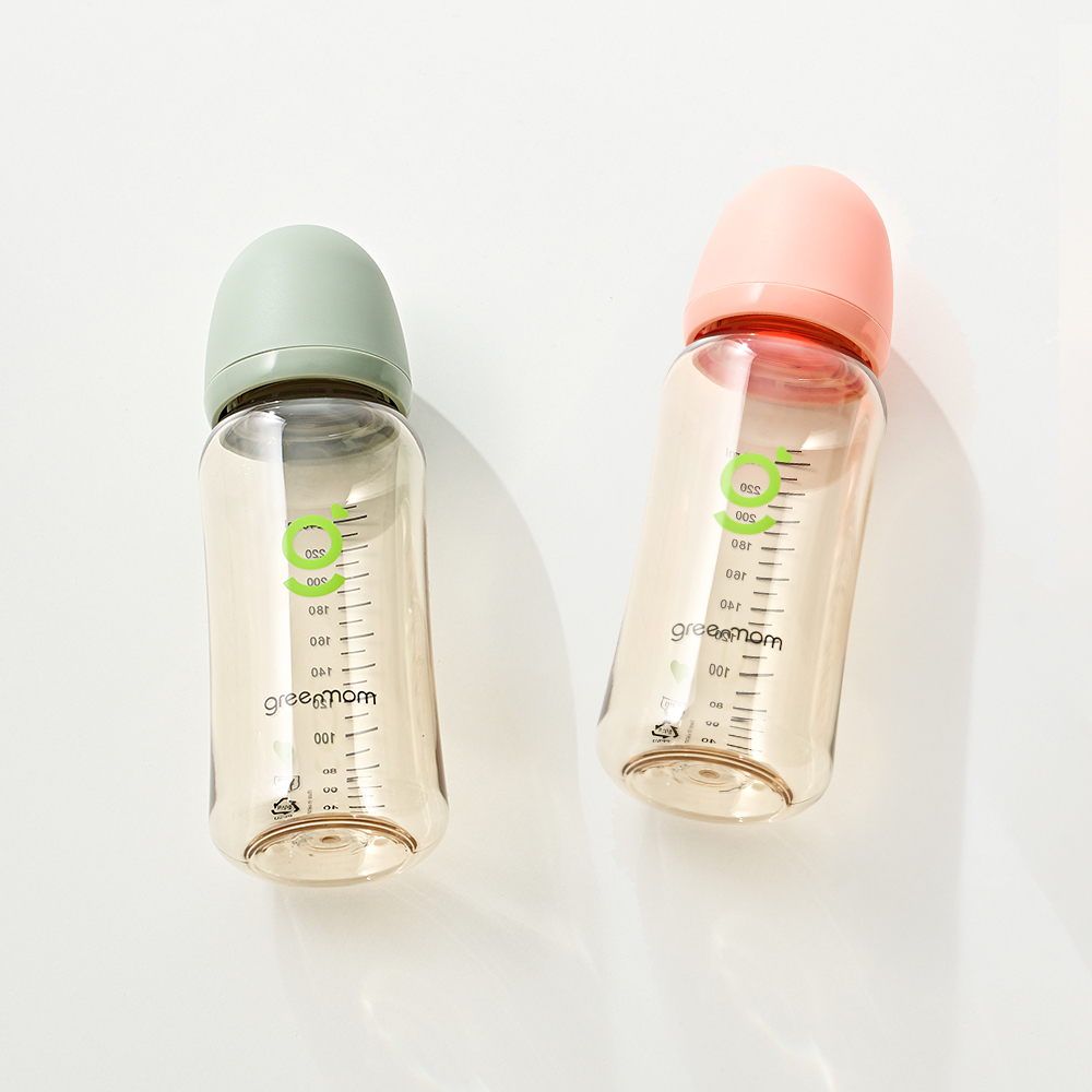 [트윈팩] 그린맘 베이직 PPSU 슬림형 250ml 노꼭지 젖병