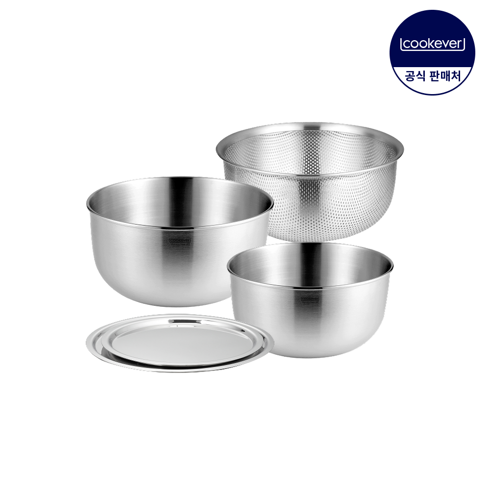 쿡에버 Cook304 스텐 믹싱볼 5종 세트 - 상품 이미지