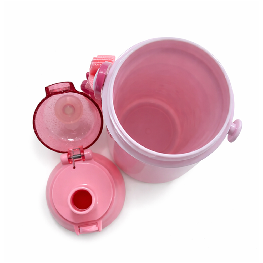 산리오 캐릭터 원터치 어린이 물병 어깨끈 유치원 소풍 물통 480ml, 헬로키티 - 상세 이미지 5