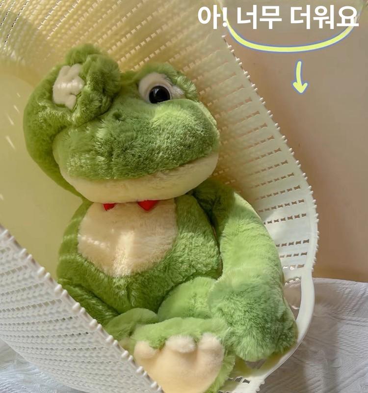부끄러운 개구리 인형 애착 까꿍 선물용 40cm - 상세 이미지 2