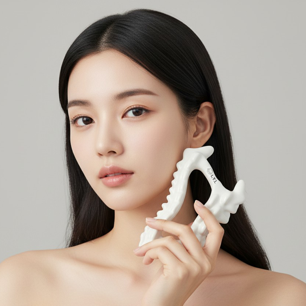 도자기 괄사 괄사마사지기 얼굴 두피 승모근 림프순환 마사지 이미지 4